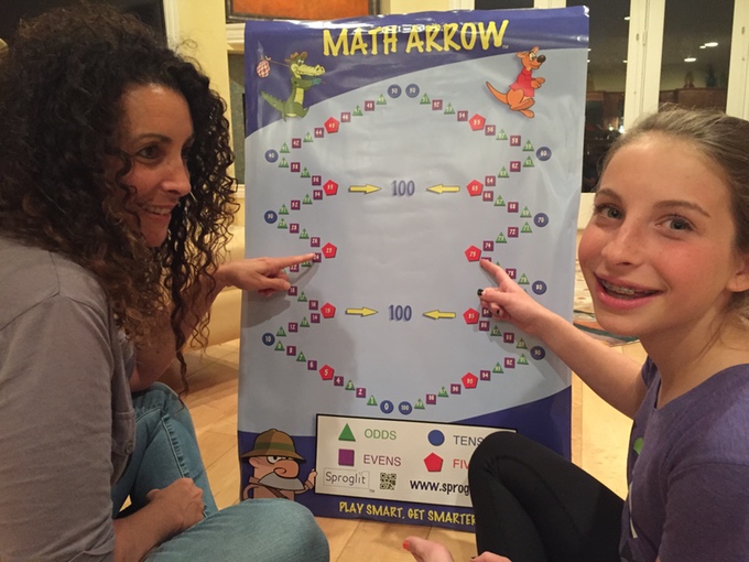 Math Arrow Poster in use
